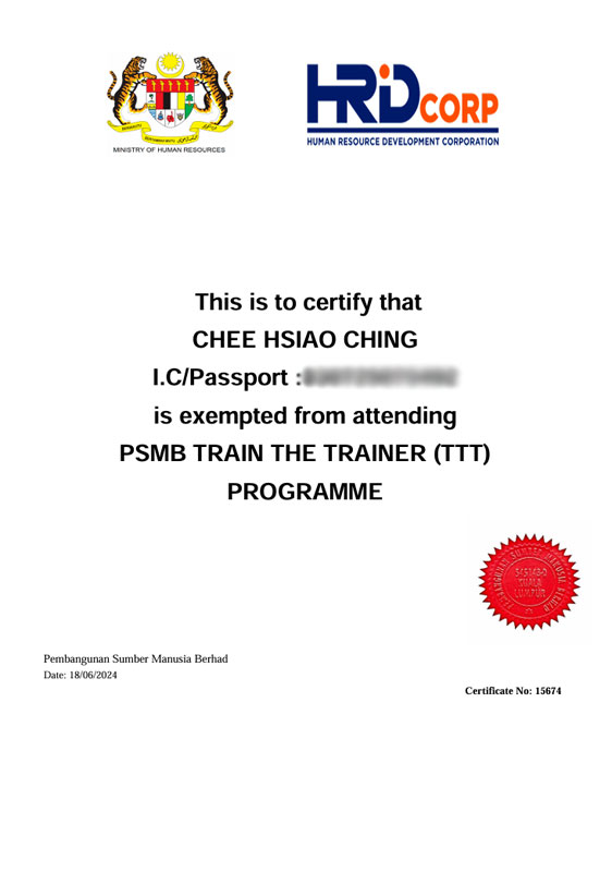 HRD Corp Cert